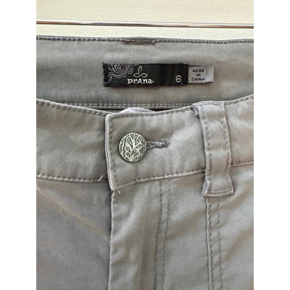 Prana Convertible Pants Zip Off Womens Size 6 Gray Hiking Outdoor Camping - Picture 2 of 4